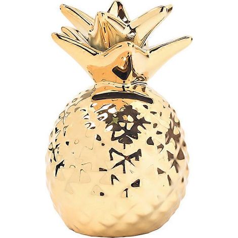 Tirelire ananas en céramique - Décoration mignonne - Tirelire ananas - Idée cadeau (1/4)
