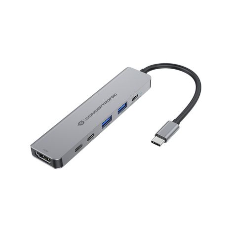 Docking station Conceptronic DONN33G USB-C 3.2 Gen 1, colore argento. (1/5)