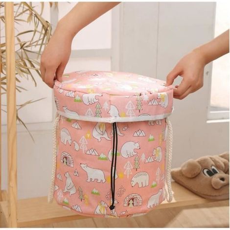 Tapis d'éveil,Nouveau 2 en 1 1.5M Portable enfants jouet sac de rangement tapis de jeu jouets nettoyage organisateur - Type 4 (1/4)