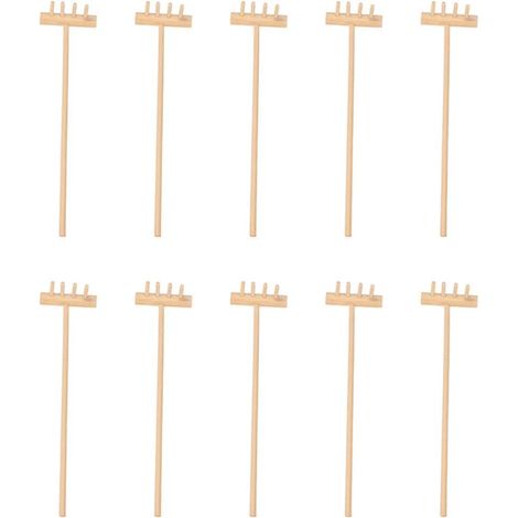 10 râteaux de jardin zen uniques en bambou durable, outils pour bac à sable et art du thé (1/4)