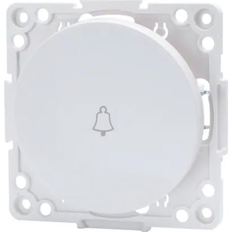 Pièce pour interrupteur de sonnette blanc rond (1/5)