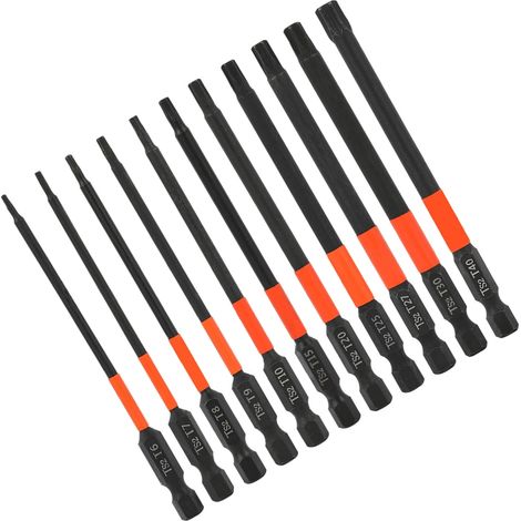 Lot de 11 embouts hexagonaux magnétiques en acier de 100 mm pour clés et perceuses-AquaForge (1/5)