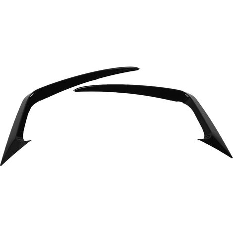 Splitter laterali per prese d'aria del paraurti anteriore, 2 pezzi, finiture spoiler sinistra e destra resistenti all'usura per Fiesta ST MK6 2012-2017, nero lucido (1/5)