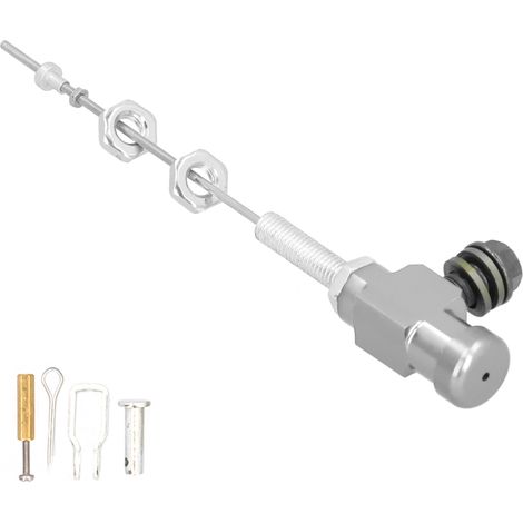 Véritable Maître-Cylindre d'Embrayage Hydraulique Tige Pompe Frein M10x1.25mm Alliage Aluminium Moto Quad Cross Argent (1/5)