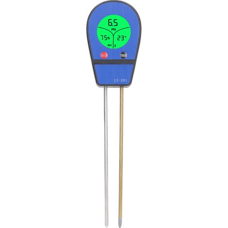 Testeur de pH LY201 (acidité/alcalinité), testeur d'humidité et thermomètre (1/5)
