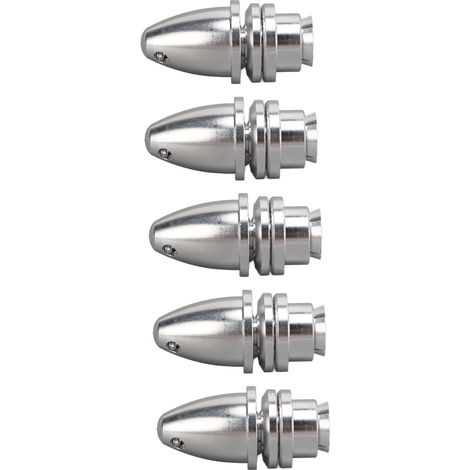 Lot de 5 colliers de serrage en aluminium pour moteur d'avion RC à voilure fixe, diamètre d'arbre 5,0 mm (1/5)