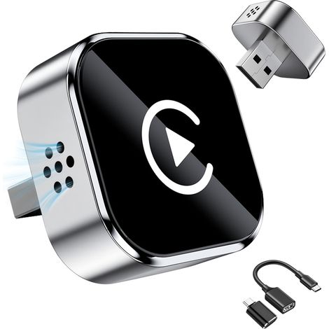 Adaptateur sans fil 2 en 1 pour et Android, zéro délai, prend en charge l'assistant vocal Plug (1/5)