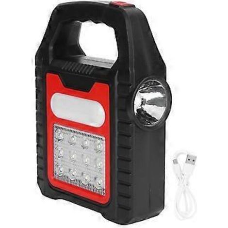 Lampe de sac à main solaire, rechargeable par USB, projecteur, lampe de réparation et d'inspection (1/5)