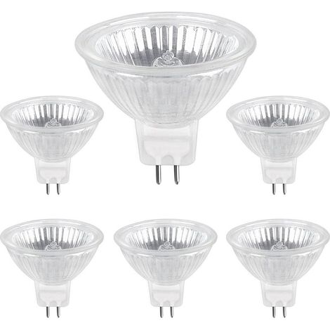 Tigrezy 6pcs Ampoule Halogene GU5.3 35W 12V, 680lm Blanc Chaud 2700K Dimmable, Ampoule Spot Halogène MR16