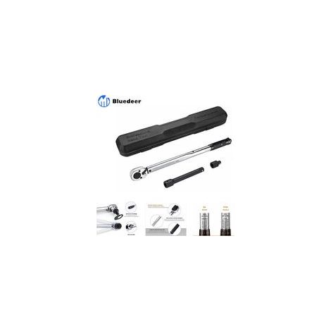 – Clé dynamométrique professionnelle 1/2' 28-210N – Précision +/- 4% – Acier antirouille – Barre d'extension 2,75'' – Adaptateur 3/8'' - HTW2B