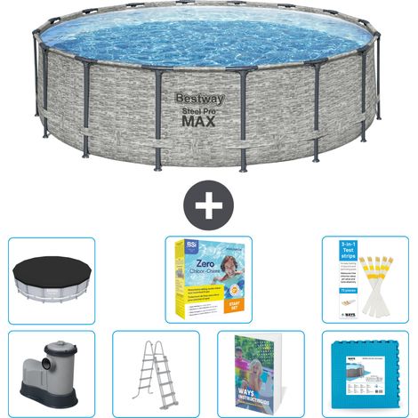 Bestway Steel Pro MAX Rund - 488x122 cm - 8-teilig S566