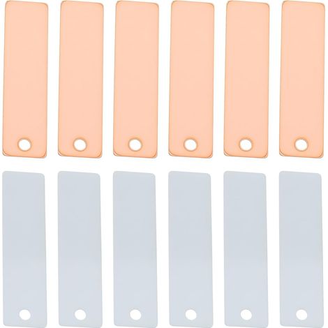 Lot de 12 Anodes en Zinc Et Cuivre pour Piles 45 X 12 X 0,3 Mm pour Petite Lampe Réveil (1/5)