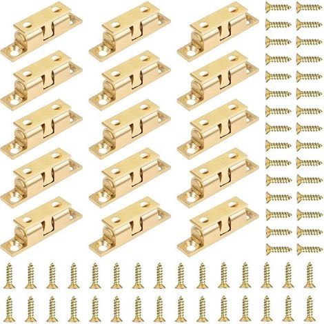 15 Pièces Double Loqueteau à Billes. Loqueteau à Billes Laiton Loqueteau à Double Bille pour Placard Meubles Porte Armoire Loquet (1/4)