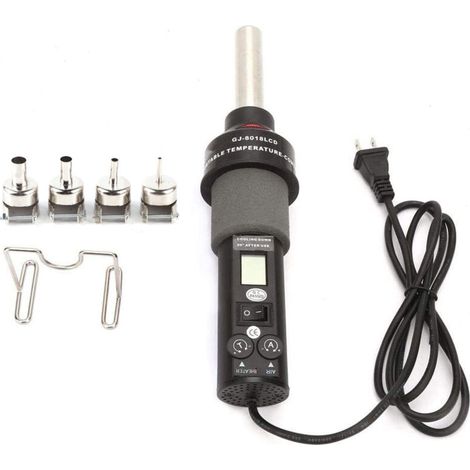 Pistolet à air chaud, outil thermique électrique 450 W, station de soudage rapide, film PVC pour le dessoudage de l'industrie des tubes rétractables (1/4)