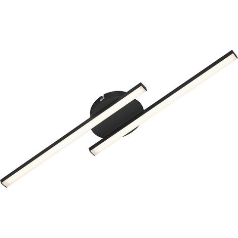 Lampada da soffitto a LED Lampada da soffitto a 2 luci 12 W Nero 3000K Metallo Briloner