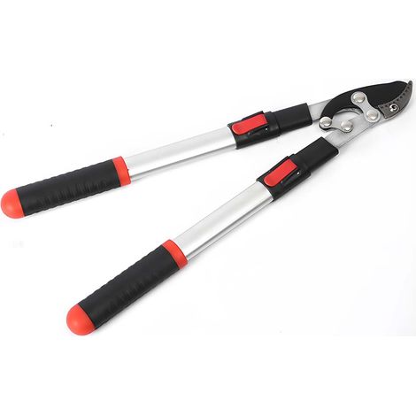 4PCS Cisailles de jardin rétractables en aluminium, coupe-branches solides, sécateurs puissants et ergonomiques pour élagage et jardin (1/5)