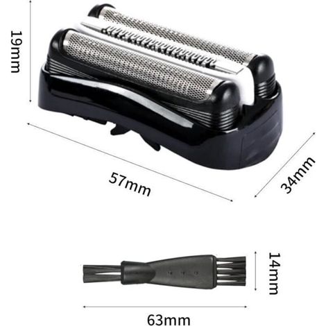 Tete De Rasoir Pour Braun Serie 3, S3 Grille Rasoir Électrique Compatible Avec Les Rasoirs Serie 3, Pièce De Rechange Pour Ra[J409]