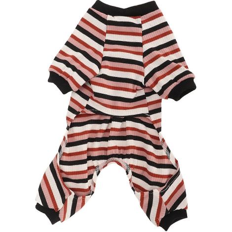Pyjama rayé pour chien, classique, léger, chaud, confortable et extensible, combinaison idéale pour le printemps, taille XS (1/2)