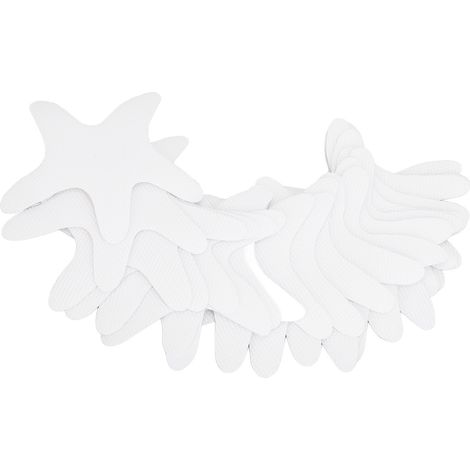 Lot de 20 autocollants antidérapants pour douche et baignoire, motif étoile de mer, transparents, 9,9 x 9,9 cm. (1/5)