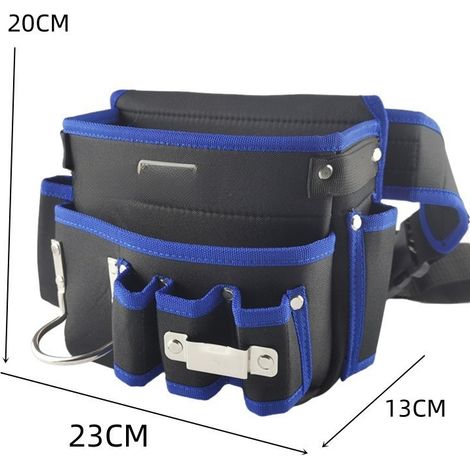 Trousse à outils résistante à l'usure, pochette à clous pour le travail du bois, sac à clous en cuir spécial pour le travail du bois, sac banane multifonctionnel pour homme pour chantier (ceinture de (1/5)