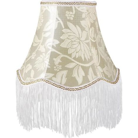 Abat-Jour De Style Européen Abat-Jour Floral Vintage Avec Frange Tissu Festonné Cloche Abat-Jour Remplacement Pour Lampe De Table (1/4)
