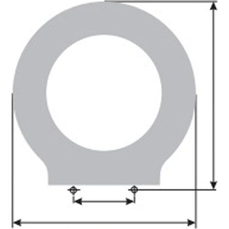 ETOOS 02584108 ARKE Tapa WC Galassia Blanco - ref: 02584108
