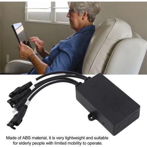 Ortviai Télécommande sans fil 2,4 GHz pour fauteuil électrique, lit motorisé et stores – Contrôleur 1 pour 3 moteurs, 29 V (1/4)
