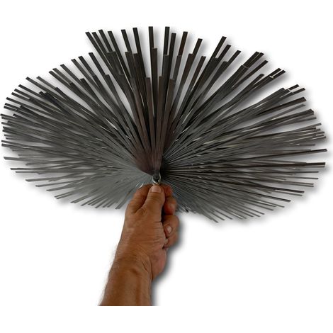 Hérisson acier rond Embout acier fileté Ramonage conduits non gainés - Ø 450 mm - Hérisson acier