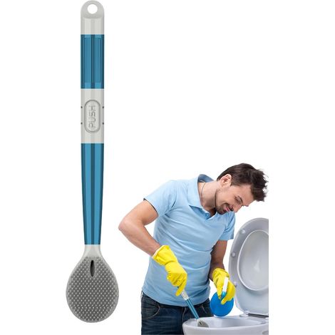 Silicone Toilet Brushes Silicone Bristles and Long Handle