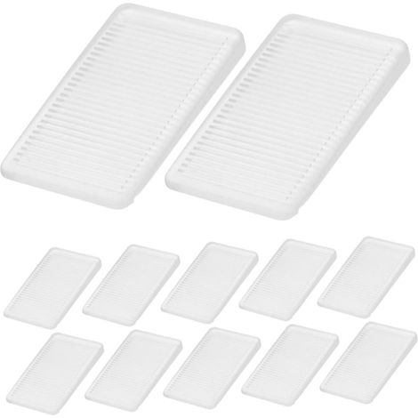 Angoily Lot de 8 cales de nivellement transparentes en plastique (1/5)
