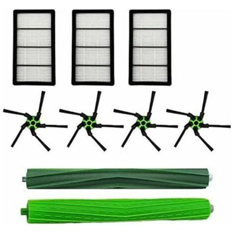 Accessories for iRobot S9, S9+ and S9plus: Main brush, filter, side brush attachments, 9-piece set