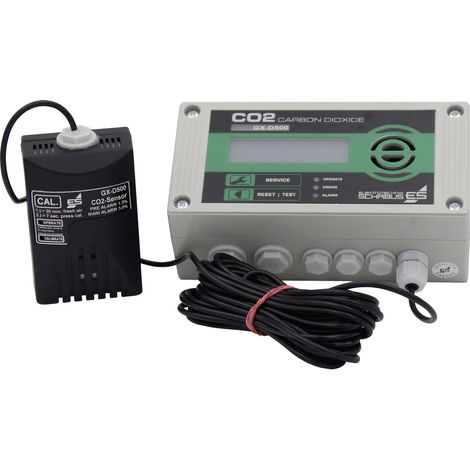 Schabus GX-D500 Kohlendioxid-Melder mit externem Sensor netzbetrieben detektiert Kohlendioxid (1/5)