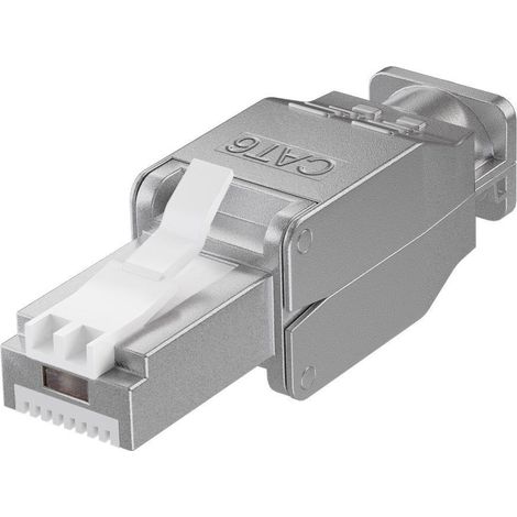 Techly Professional Plug RJ45 Cat.6 Schermato STP Tooless con fermacavo (1/2)