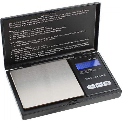Balance de Précision, 200g/0.01g Balance de Cuisine, Balance de Precision, Balance de Poche avec Écran LCD, Petite Balance de Bijoux (1/5)