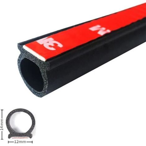 4 mètres, seuil de porte voiture en caoutchouc EPDM, bande de scellage forme B P Z, pour portes avant/arrière et hayon