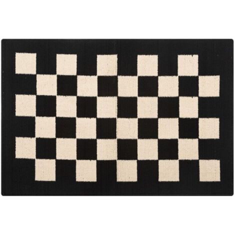 Un tapis d'entrée intérieur/extérieur antidérapant, absorbant et résistant aux taches, mesurant 80 x 120 cm. (1/2)