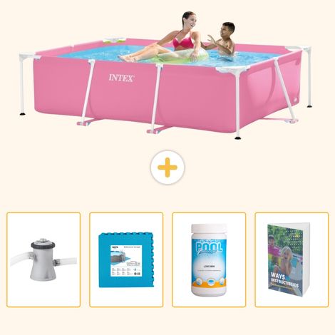 Intex Piscine Tubulaire Rectangulaire - 220x150x60 cm - 5-pièces SCB130 (1/5)