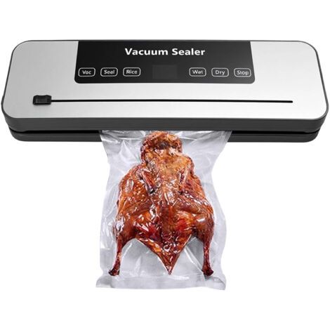 Machine à emballer sous vide, 6 en 1, avec affichage numérique LED, compte à rebours, programme de soudage, mode de scellage, riz, humide, sec pour tout type d'aliment (1/5)