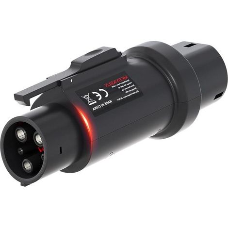 32-A-Ladekabeladapter, Typ 2 Stecker auf Typ 1 Buchse – Konverter für Ladegeräte von Elektrofahrzeugen – Ladestationen für Autos – IEC62196 auf SAE J1772 – 0,35 kg