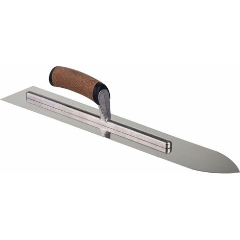 Paleta metálica Awtools 500 mm, modelo Paca, hoja afilada para vertidos, herramienta profesional de alta calidad, ideal para aplicar yeso y acabados finos en superficies.