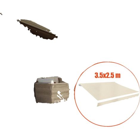 Telo di copertura per gazebo, materiale HDPE, dimensioni 3,5 m x 2,5 m, impermeabile, resistente ai raggi UV, resistente agli agenti atmosferici. (1/5)