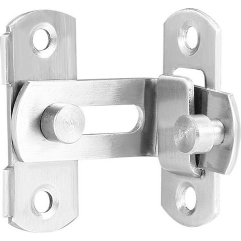 Loquets et verrous (2 pack) 90 degrés flip serrure de porte angle droit courbé boucle de porte boulon serrure de porte de grange serrure de porte coulissante serrure de porte spéciale (1/5)