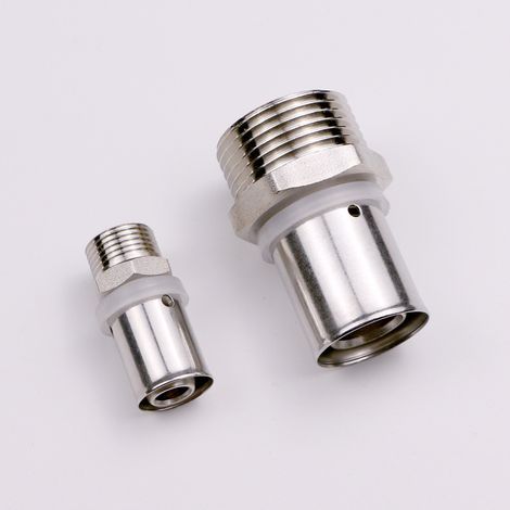 Multicouche à sertir raccord multiprofil femelle F12x17 Ø16 1/2M (1/2)