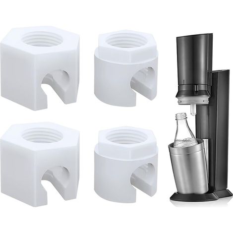 Ersatzmuttern für Sodastream, Ersatzteile für Sodastream-Adapter, Sodastream-Ersatzteile kompatibel mit Sodastream Jet Spirit Easy Duo Fizzi Terra Crystal 1.0 & 2.0 (1/5)