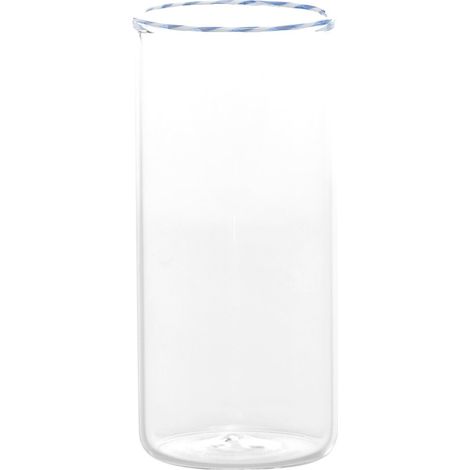 Lot De 6 Verres Highball Intrecci En Verre Borosilicaté Soufflé À La Main, Design Blanc Et Bleu Pour Long Drinks, Résistant Aux Chocs Thermiques (1/2)