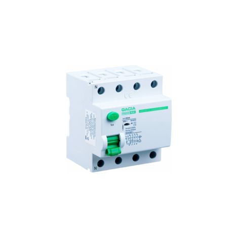 Disjoncteur différentiel 40A 4P 30mA – Protection contre les chocs – Type AC – Capacité de coupure 500A – Installation sur rail TH35
