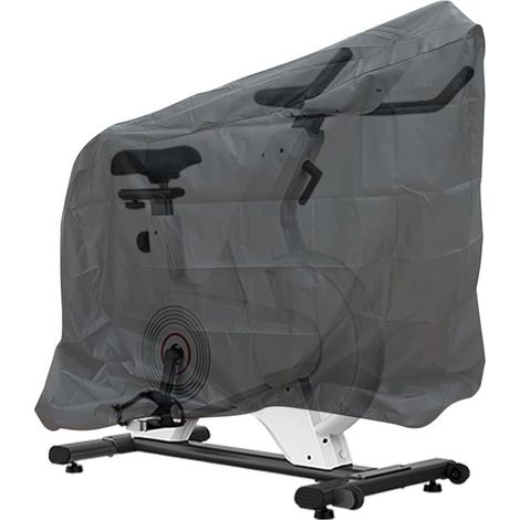 Telo protettivo per cyclette da spinning, adatto per uso interno ed esterno, resistente a pioggia, sole e polvere, antivento e antipolvere, con copertura regolabile. (1/5)