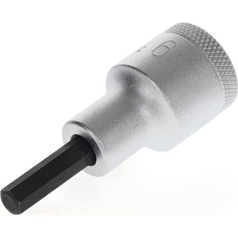 Douille tournevis pour vis à six pans creux, Taille 6 mm, 1/2" 12,5 mm, Douille tournevis, Outil, IN 19 6 (1/5)