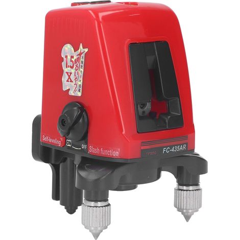 Wiederaufladbarer, roter, selbstnivellierender Laser, elektronisches horizontales und vertikales Kreuzlinien-Messgerät, Mini-Messwerkzeug für Heimwerker (1/5)