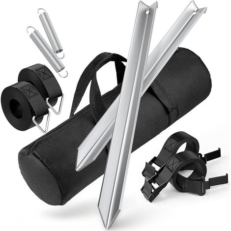 Kit de sangles anti-tempête pour auvent – système de tension et de fixation anti-tempête pour auvents, kit de haubanage avec sangles anti-tempête (1/5)